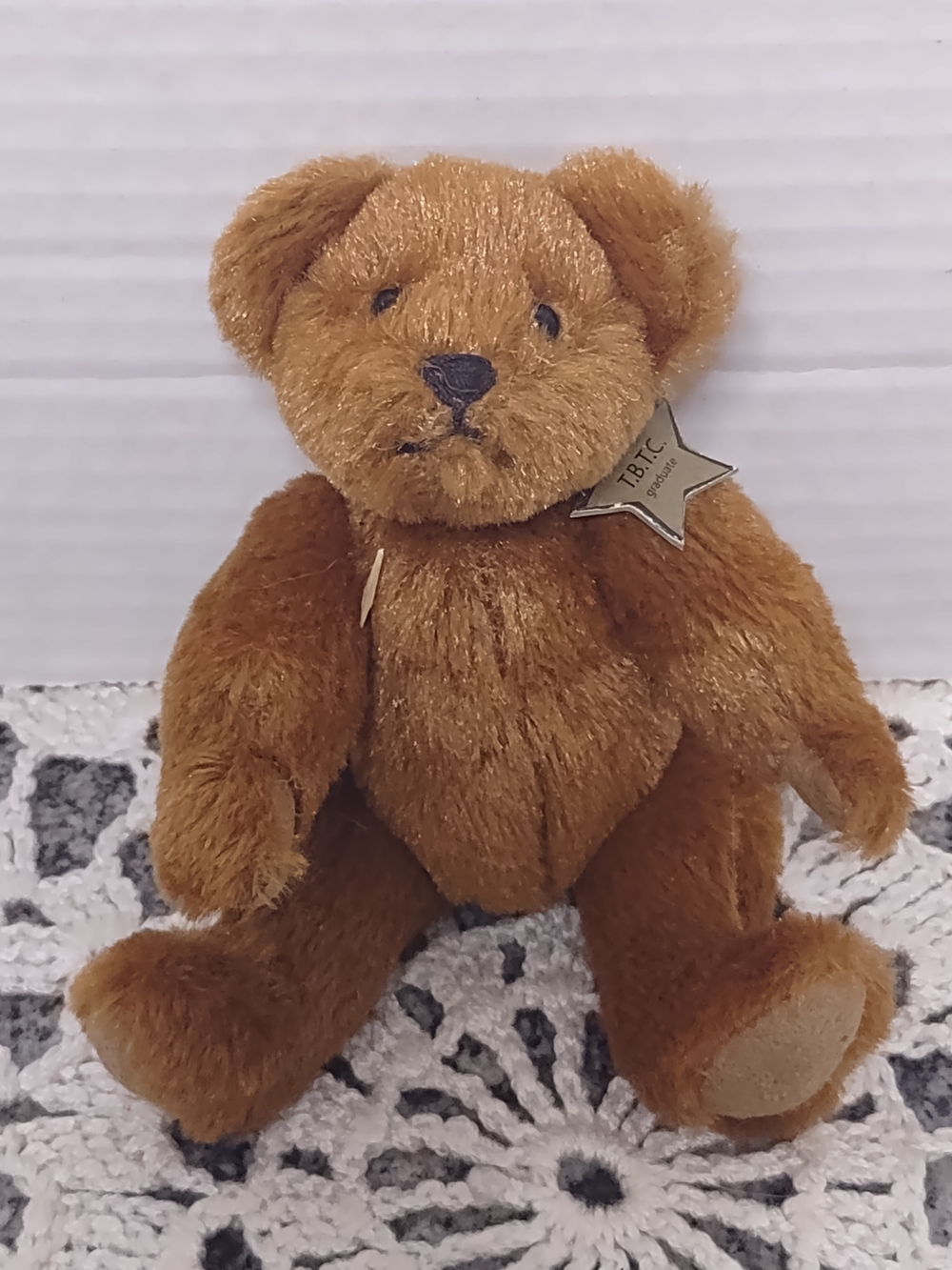 Department 56 Mini Brown Plush Stuffed Animal - Soft Faux Fur